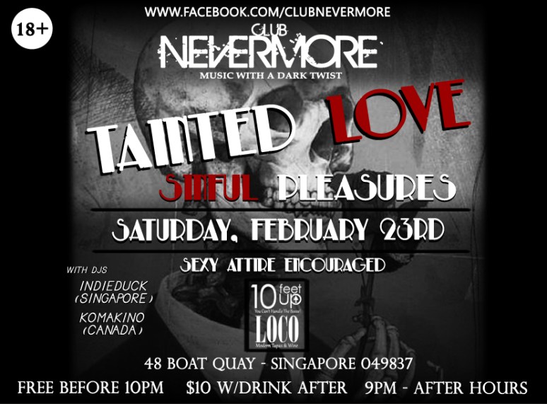 Tainted Love - Nevermore 23rd Feb (Flyer) copy